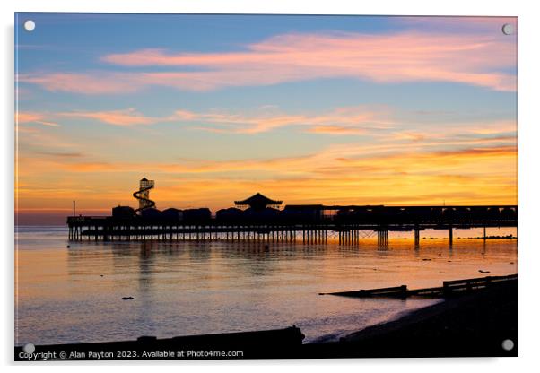 Dawn at Herne Bay pier Acrylic by Alan Payton