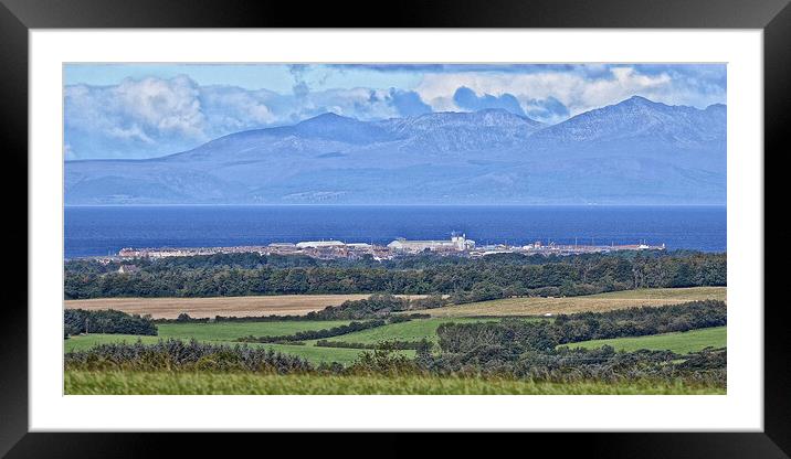 Over Troon to Arran Framed Mounted Print by Allan Durward Photography
