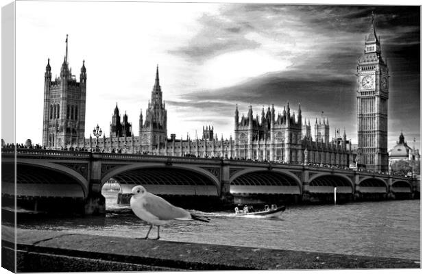 Big Ben Houses of Parliament Westminster Bridge London Canvas Print by Andy Evans Photos