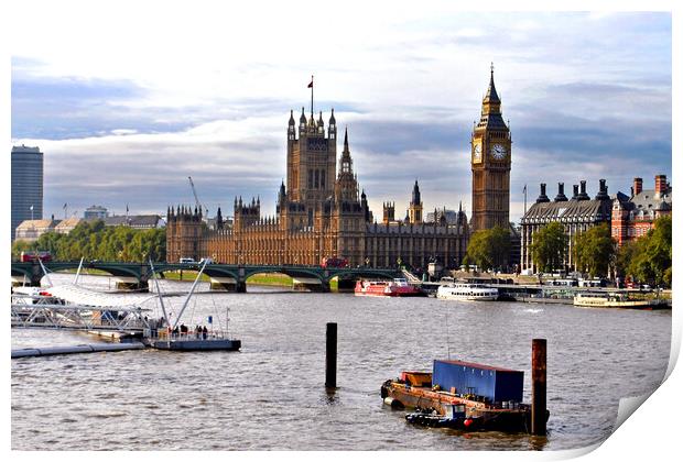 Big Ben Houses of Parliament Westminster Bridge London Print by Andy Evans Photos