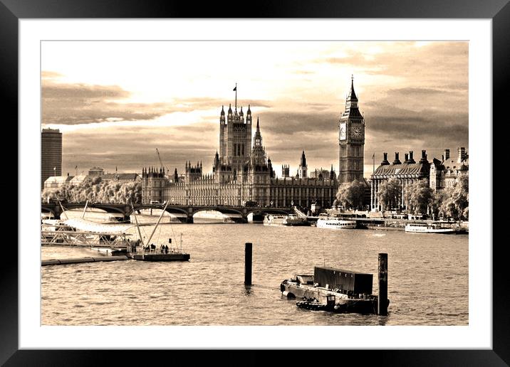 Big Ben Houses of Parliament Westminster Bridge Lo Framed Mounted Print by Andy Evans Photos
