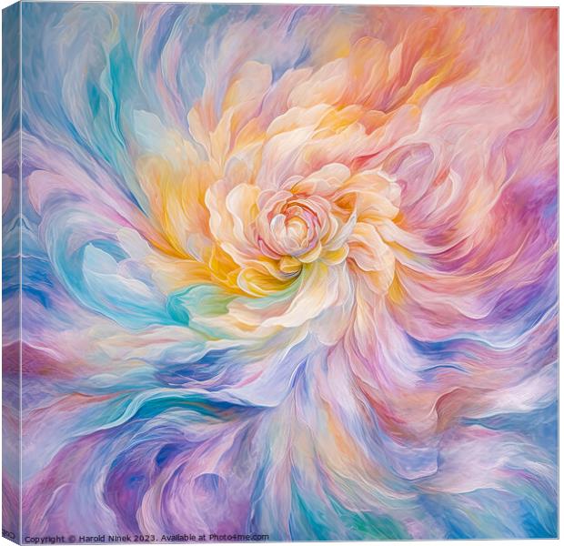 Radiant Bloom Canvas Print by Harold Ninek