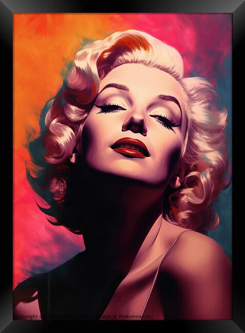 Marilyn Framed Print by Harold Ninek