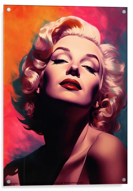 Marilyn Acrylic by Harold Ninek