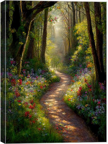 Spring Woodland I Canvas Print by Harold Ninek