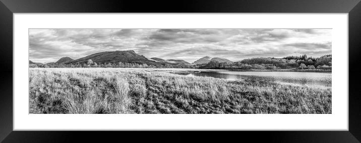Highland mountains and Loch Awe Framed Mounted Print by Andrea Obzerova
