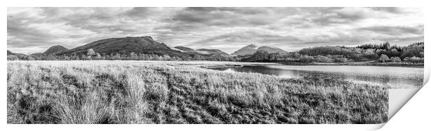 Highland mountains and Loch Awe Print by Andrea Obzerova