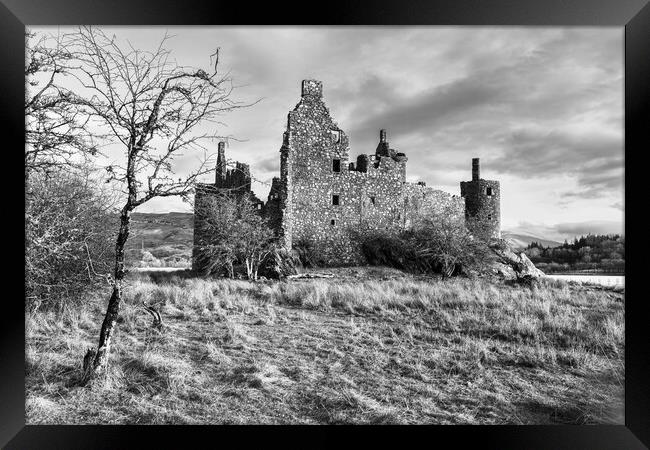 The ruin of Kilchurn Castle. Framed Print by Andrea Obzerova