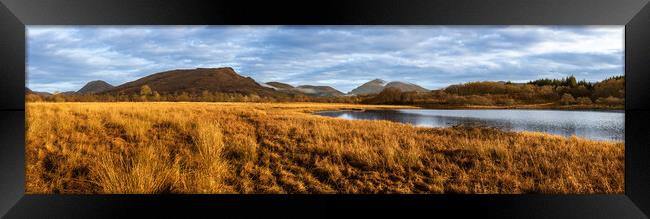 Highland mountains and Loch Awe, Scotland. Framed Print by Andrea Obzerova