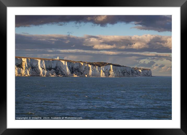 Famous White Cliffs of Dover, UK Framed Mounted Print by Imladris 