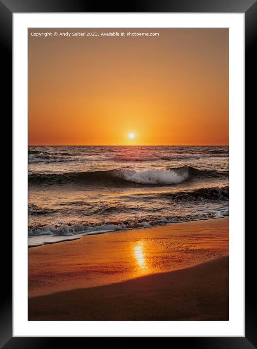 Sunset at Patara Framed Mounted Print by Andy Salter