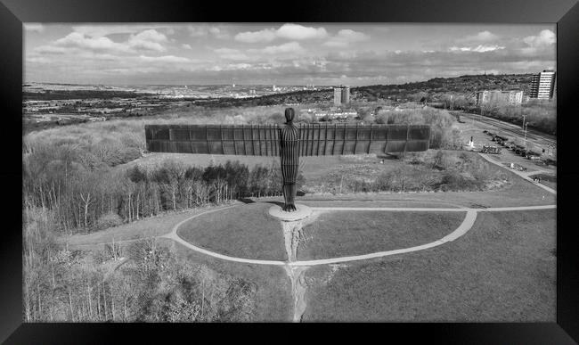 Angel of the North Framed Print by Apollo Aerial Photography