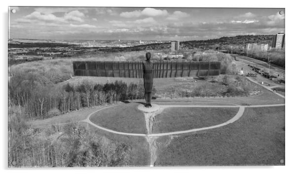 Angel of the North Acrylic by Apollo Aerial Photography