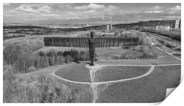 Angel of the North Print by Apollo Aerial Photography