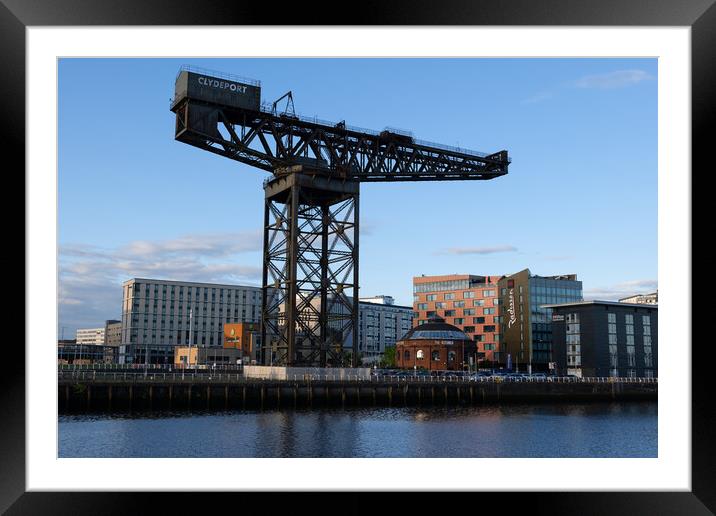 Finnieston Crane at River Clyde in Glasgow Framed Mounted Print by Artur Bogacki