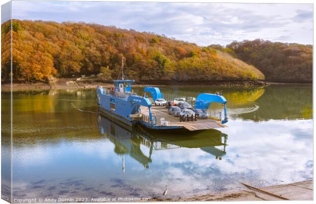 King Harry Ferry Autumn Canvas Print by Andy Durnin