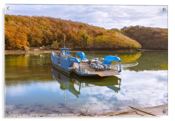 King Harry Ferry Autumn Acrylic by Andy Durnin