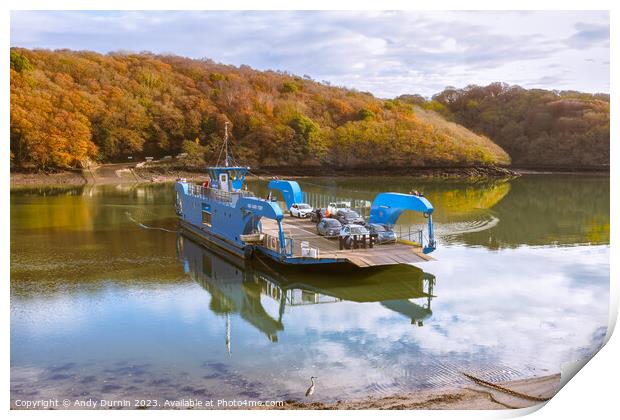 King Harry Ferry Autumn Print by Andy Durnin