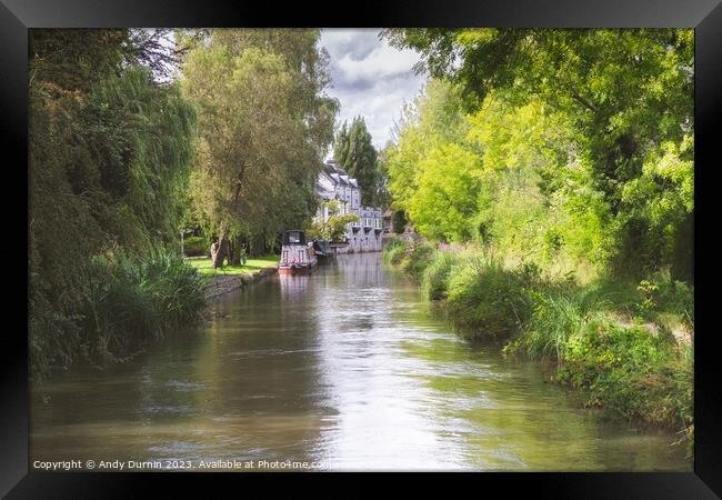Wilmcote on the Stratford-Upon-Avon Canal Framed Print by Andy Durnin