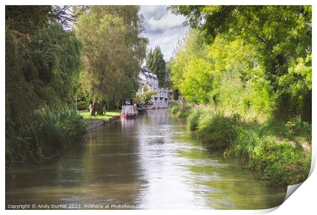 Wilmcote on the Stratford-Upon-Avon Canal Print by Andy Durnin