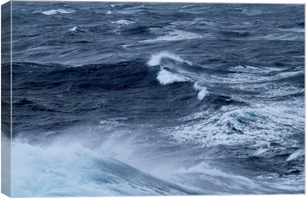 North Atlantic Waves Force 10 Canvas Print by Martyn Arnold