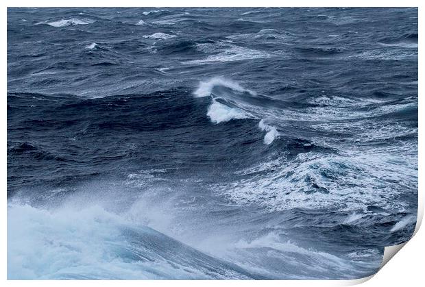 North Atlantic Waves Force 10 Print by Martyn Arnold