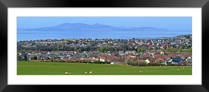 West Kilbride and arran Framed Mounted Print by Allan Durward Photography
