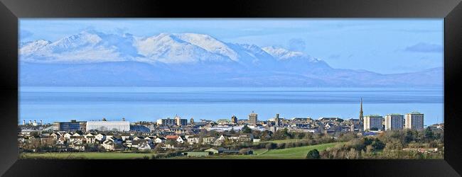 Ayr and Arran view Framed Print by Allan Durward Photography