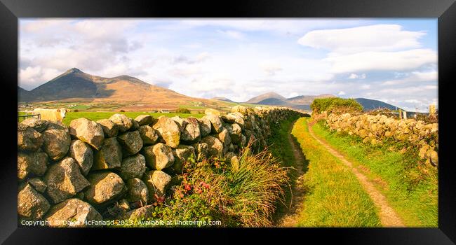Walk into the Mournes Framed Print by David McFarland