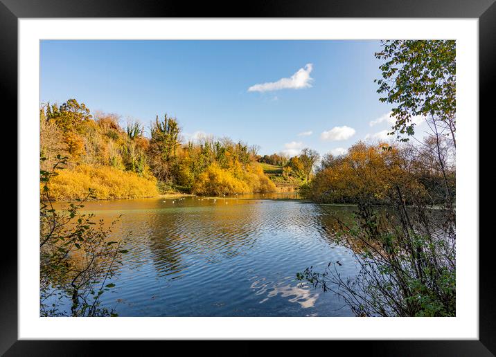 Golden Calm Framed Mounted Print by Malcolm McHugh