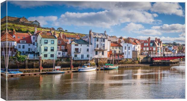 Beautiful River Esk, Whitby Canvas Print by Paul Grubb