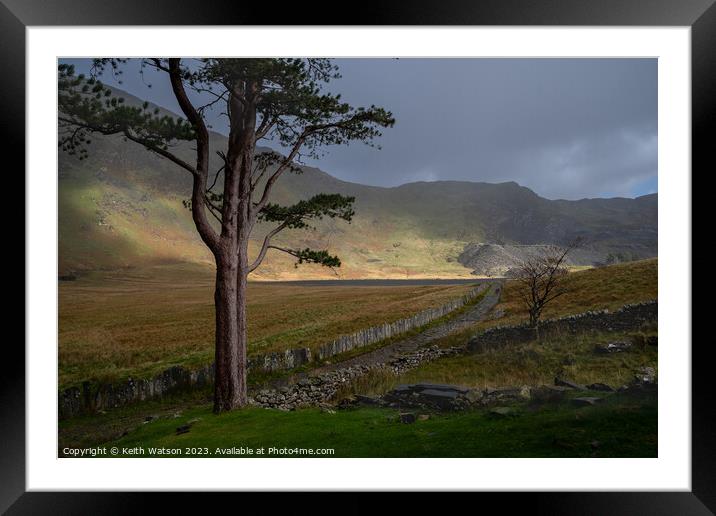 Cwmorthin Sunlight Framed Mounted Print by Keith Watson