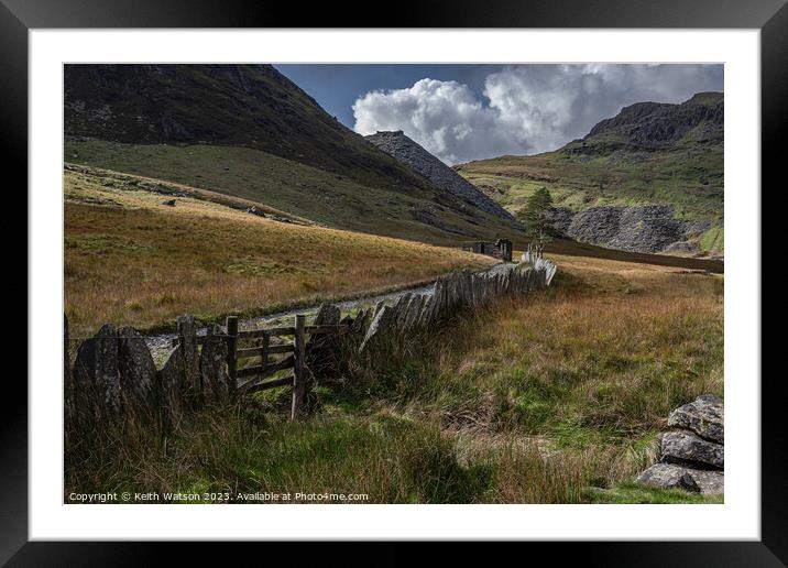 Cwmorthin Path to Chapel  Framed Mounted Print by Keith Watson