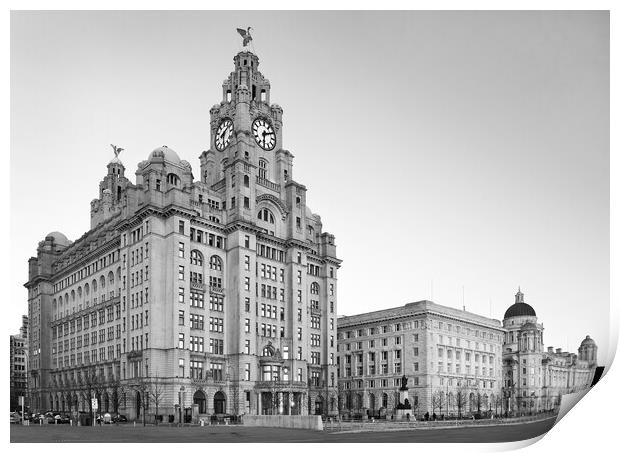 Royal Liver Building Print by Darren Galpin