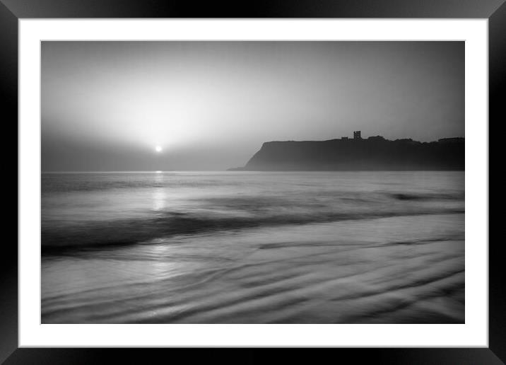  Scarborough North Bay Sunrise Framed Mounted Print by Darren Galpin