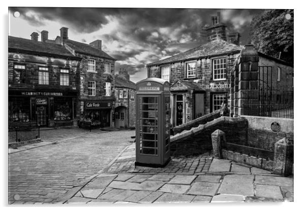 Haworth Main Street Acrylic by Steve Smith