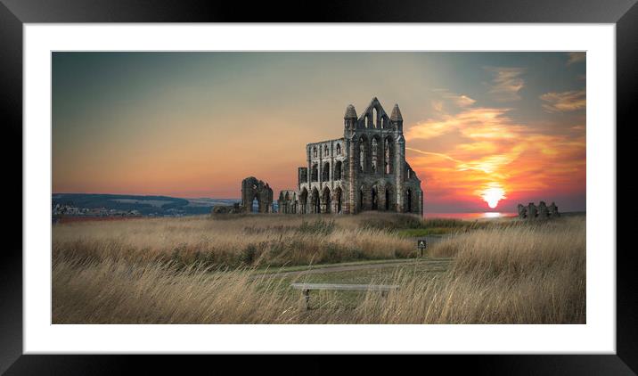 Whitby Abbey Framed Mounted Print by Alison Chambers
