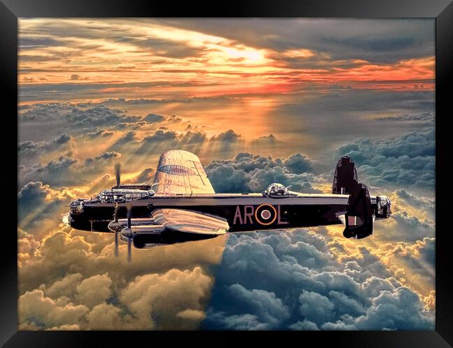 Avro Lancaster Bomber PA474 Framed Print by Alison Chambers