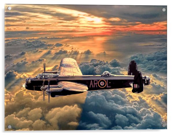Avro Lancaster Bomber PA474 Acrylic by Alison Chambers