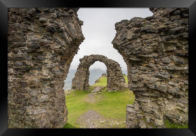 Ruins of Castell Dinas Bran Framed Print by Jason Wells