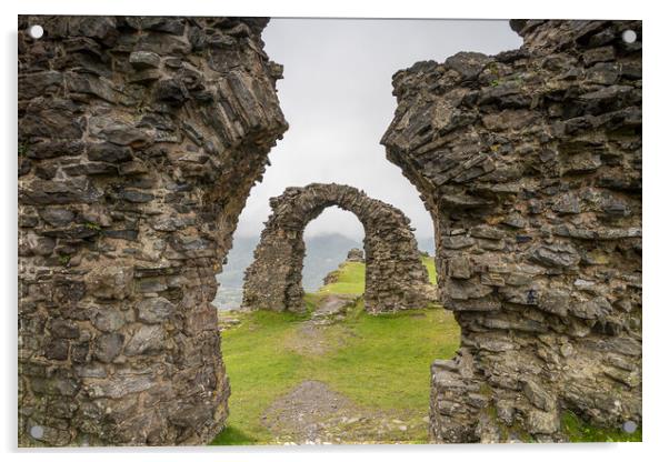 Ruins of Castell Dinas Bran Acrylic by Jason Wells