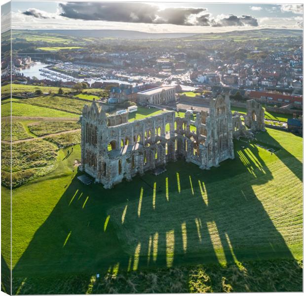 Whitby Abbey Canvas Print by Apollo Aerial Photography