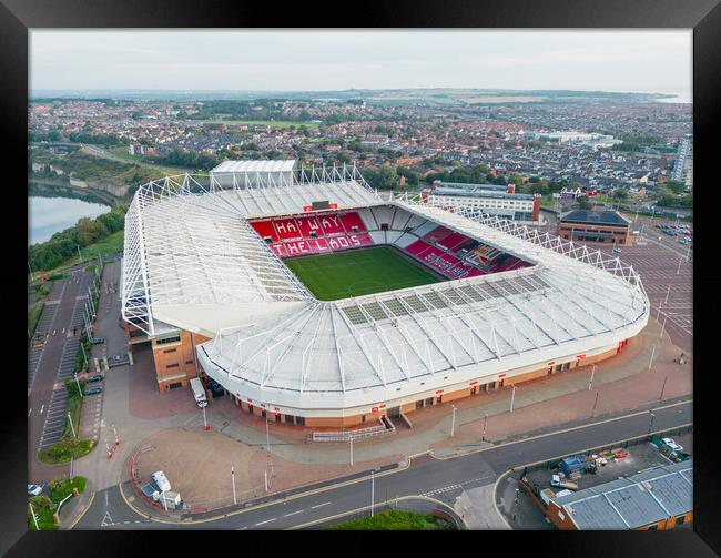 Sunderland Football Club Framed Print by Apollo Aerial Photography