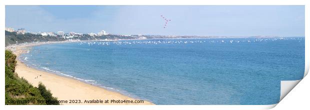 Bournemouth Air show - Red Arrows Display Team Print by Jim Newsome