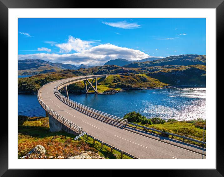 Kylesku Bridge Scotland North West Highland NC500 Route Framed Mounted Print by OBT imaging