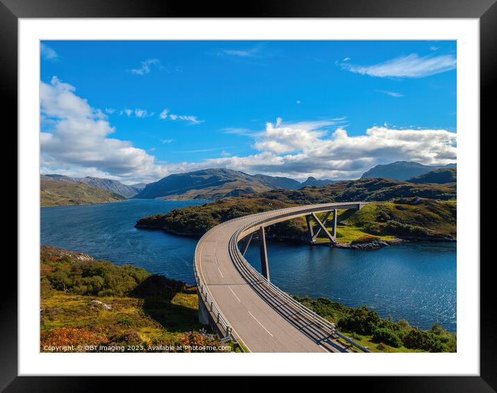 Kylesku Bridge Scotland North West Highland NC500 Route Framed Mounted Print by OBT imaging