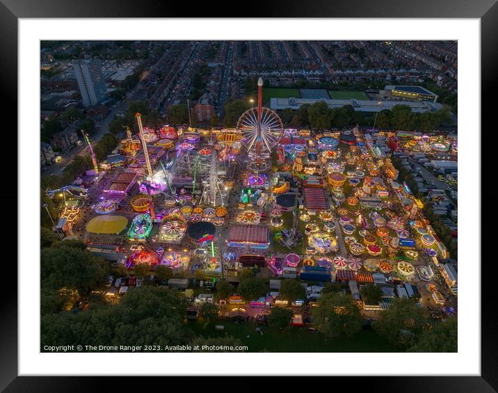Funfair Framed Mounted Print by The Drone Ranger