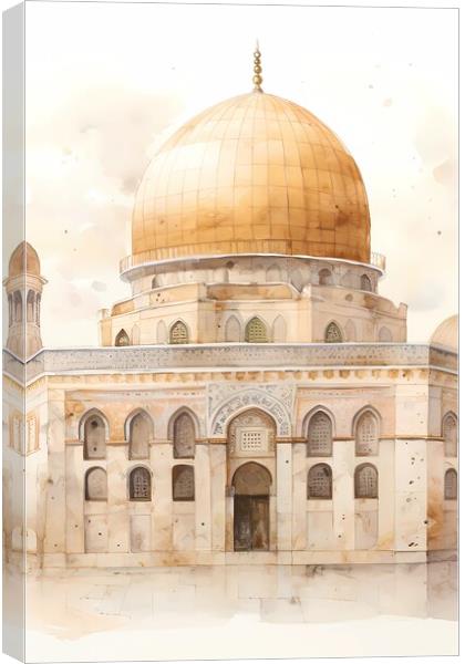 Mosque Al Aqsa Canvas Print by Zahra Majid