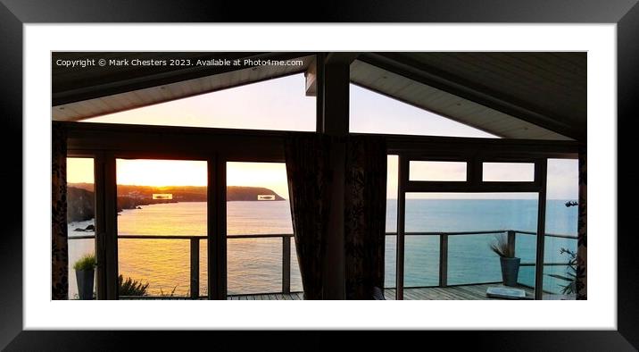 Stunning sea view  Framed Mounted Print by Mark Chesters
