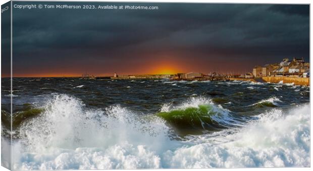 Stormy Seascape Canvas Print by Tom McPherson